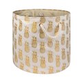 Made4Mansions Storage Bin, Polyester, Pineapple Gold MA2567239